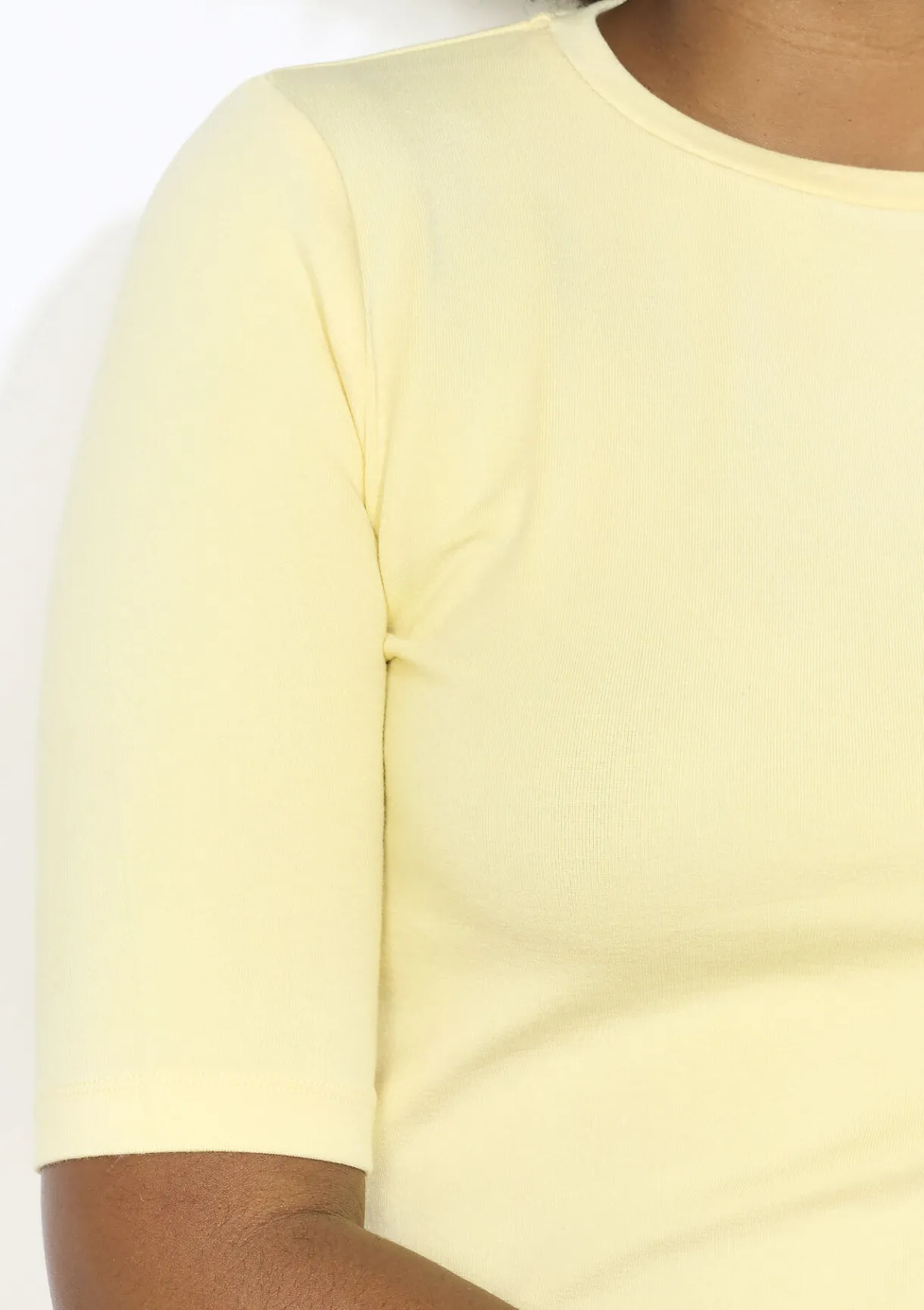 LolaLiza Aansluitend geribbeld t-shirt- Tops En T-Shirts