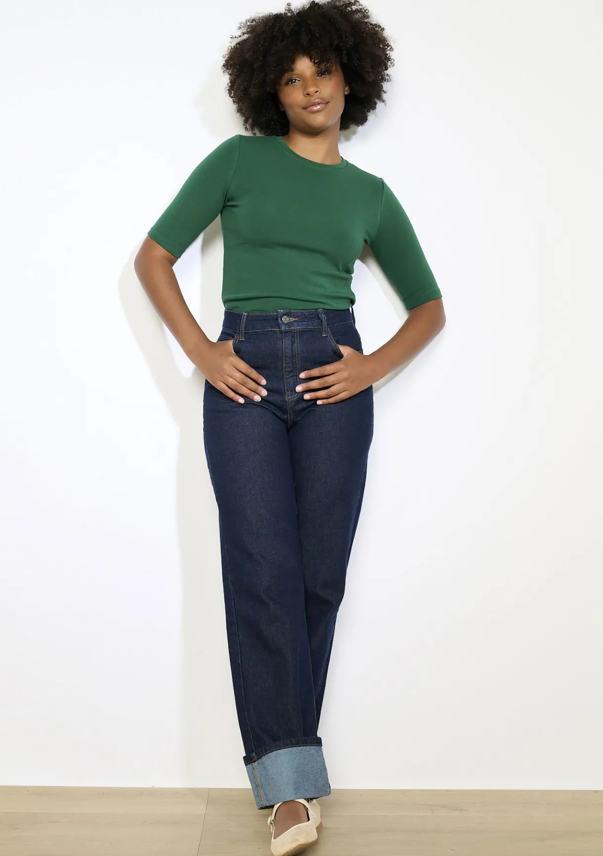 LolaLiza Aansluitend geribbeld t-shirt- Tops En T-Shirts