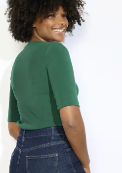 LolaLiza Aansluitend geribbeld t-shirt- Tops En T-Shirts