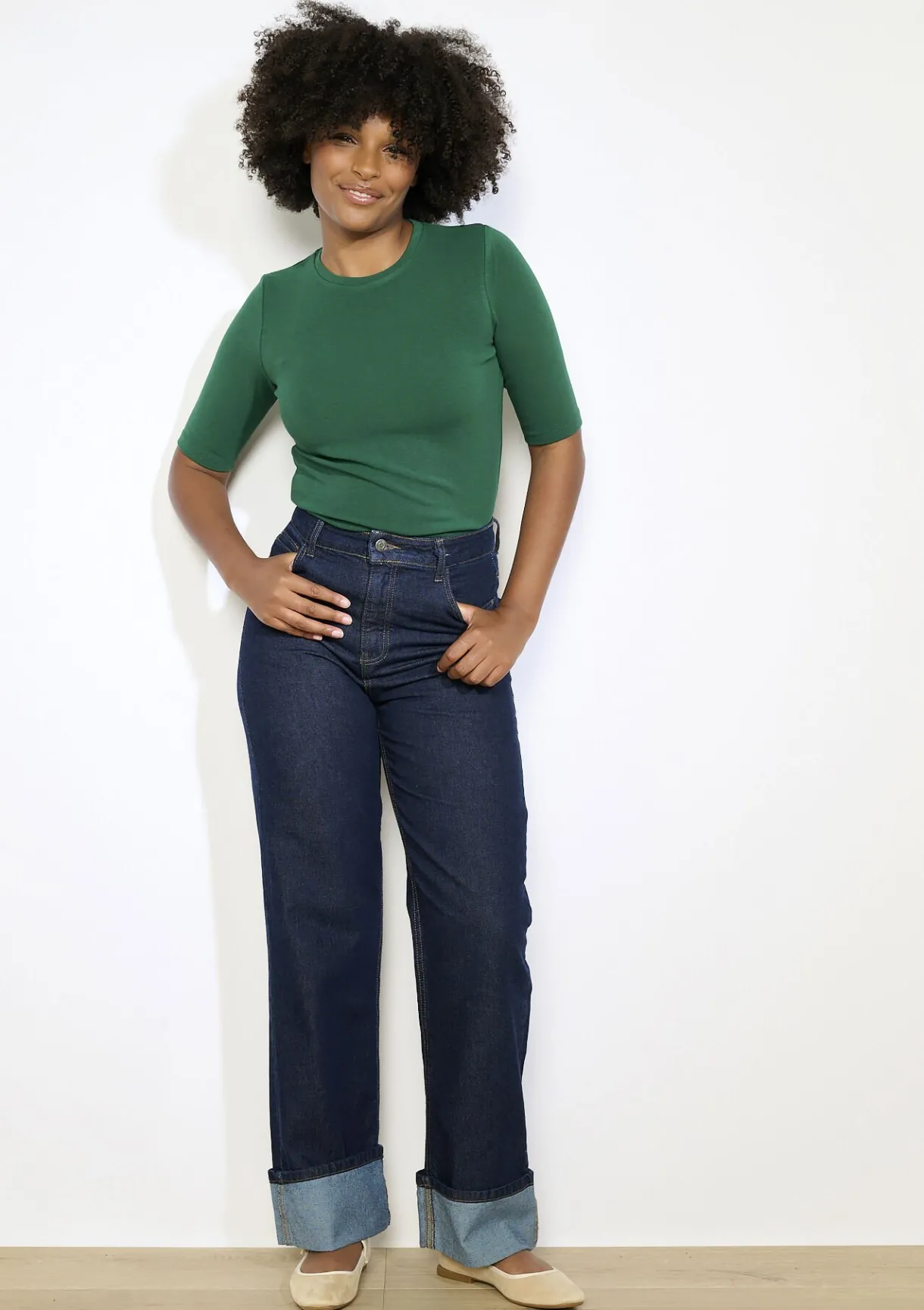 LolaLiza Aansluitend geribbeld t-shirt- Tops En T-Shirts