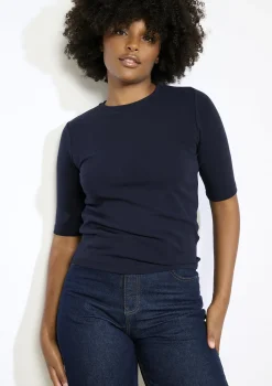 LolaLiza Aansluitend geribbeld t-shirt- Tops En T-Shirts