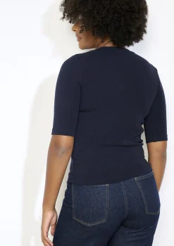 LolaLiza Aansluitend geribbeld t-shirt- Tops En T-Shirts