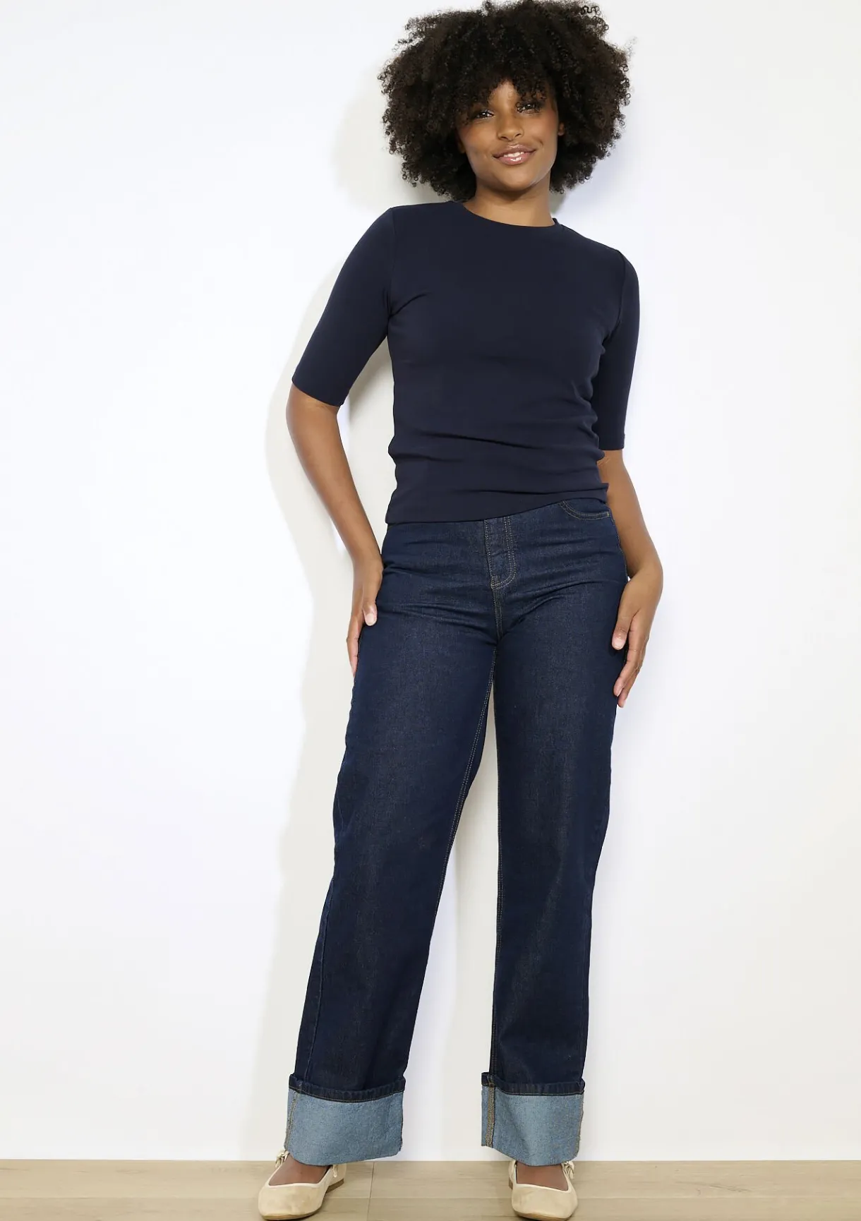 LolaLiza Aansluitend geribbeld t-shirt- Tops En T-Shirts