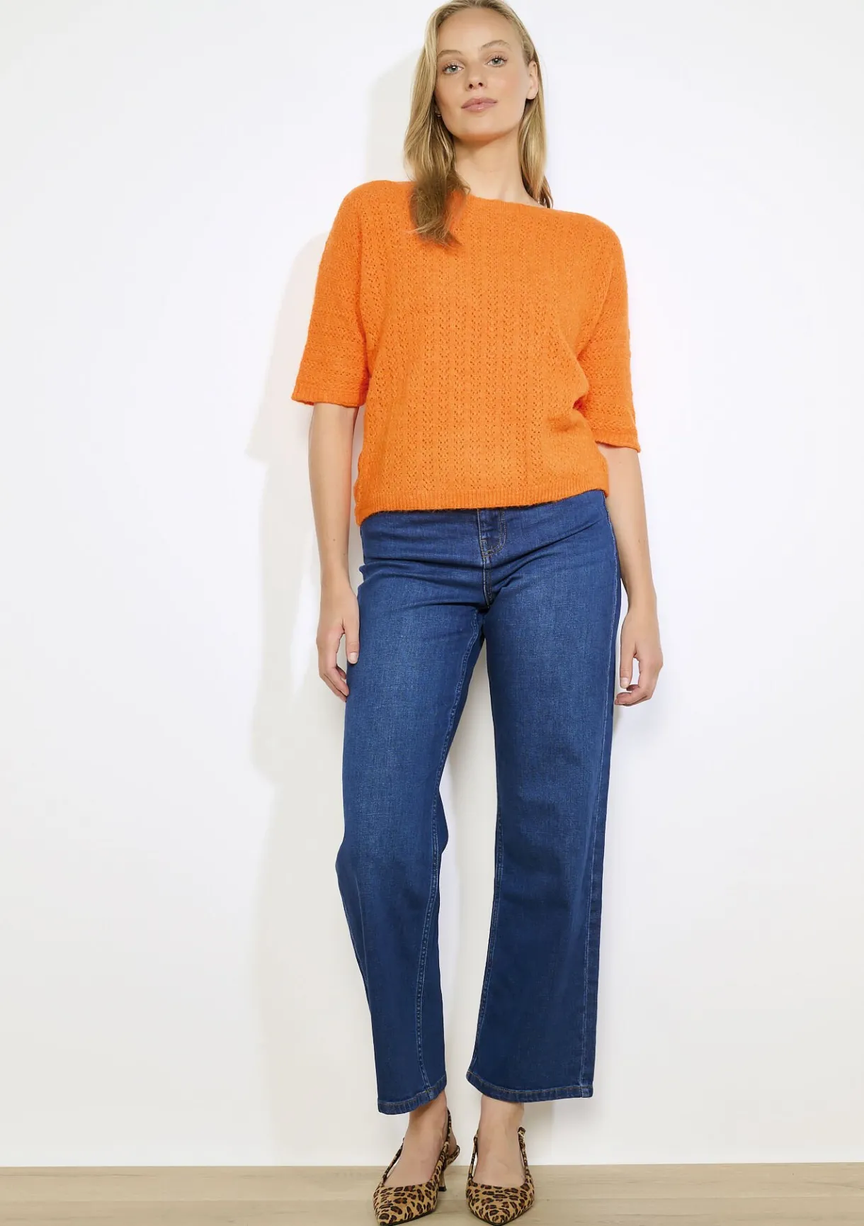 LolaLiza Ajourtrui met korte mouwen- Truien En Cardigans