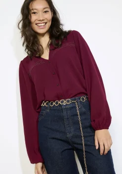 LolaLiza Blouse met haakdetails- Blouses En Hemden
