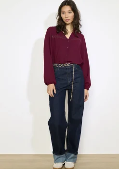 LolaLiza Blouse met haakdetails- Blouses En Hemden