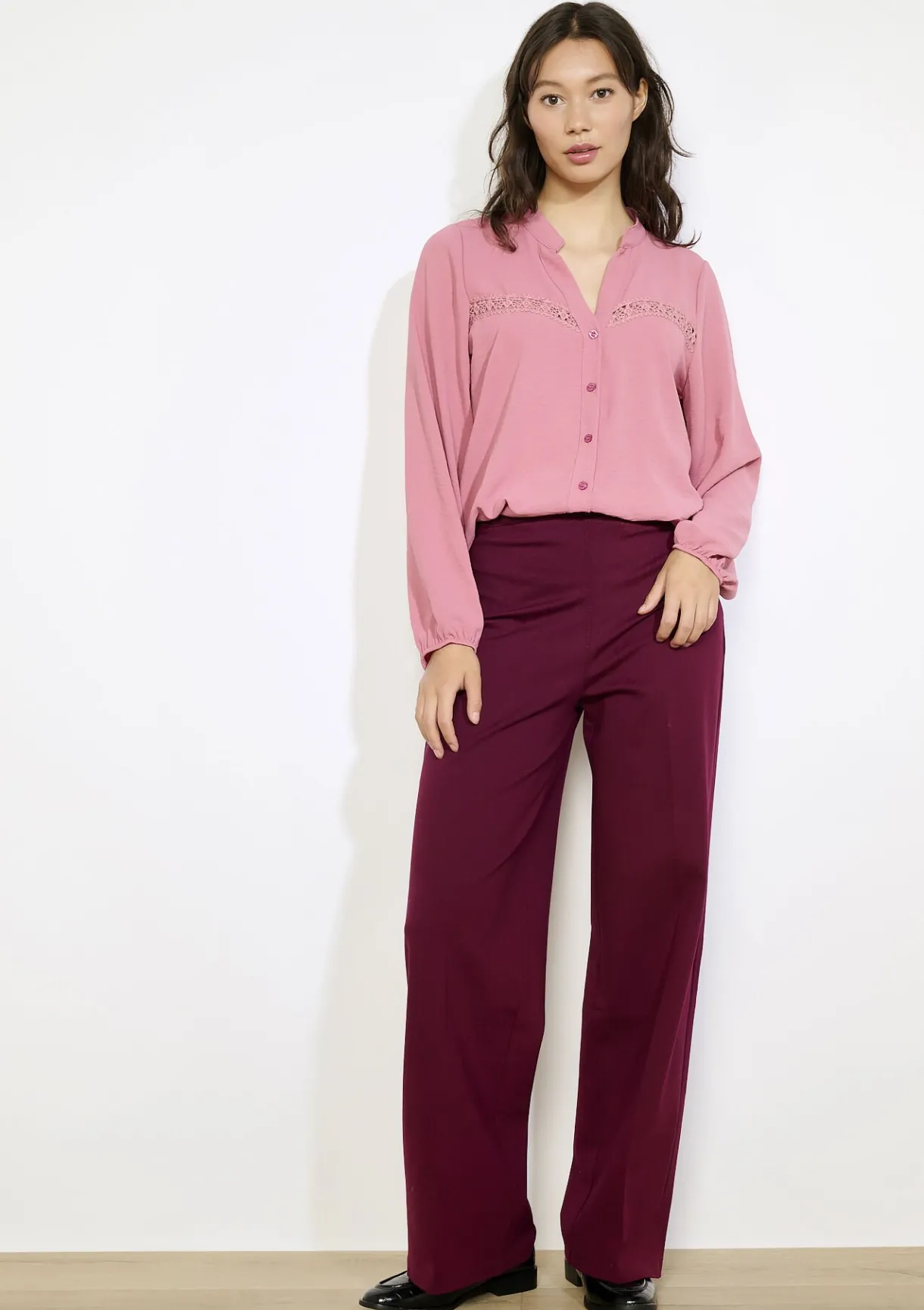 LolaLiza Blouse met haakdetails- Blouses En Hemden