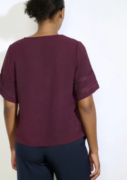 LolaLiza Blouse met opengewerkte mouwen- Blouses En Hemden