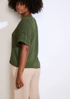 LolaLiza Blouse met opengewerkte mouwen- Blouses En Hemden