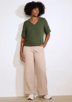 LolaLiza Blouse met opengewerkte mouwen- Blouses En Hemden