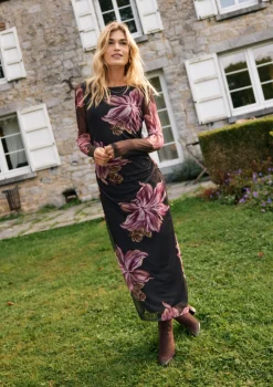 LolaLiza Bodyconjurk met bloemenprint- Jurken