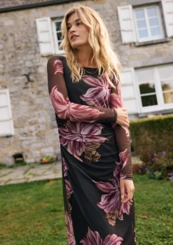 LolaLiza Bodyconjurk met bloemenprint- Jurken