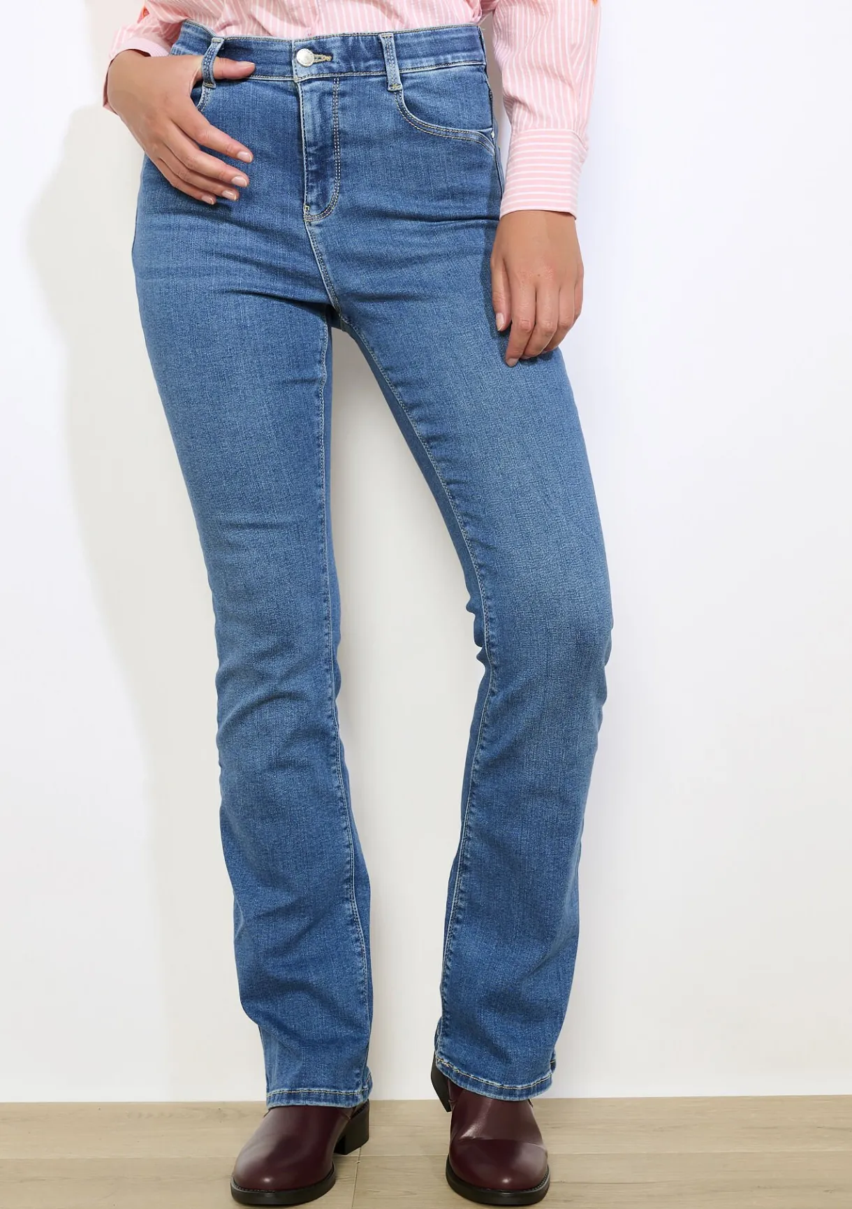 LolaLiza Bootcut jeans hoge taille- Jeans