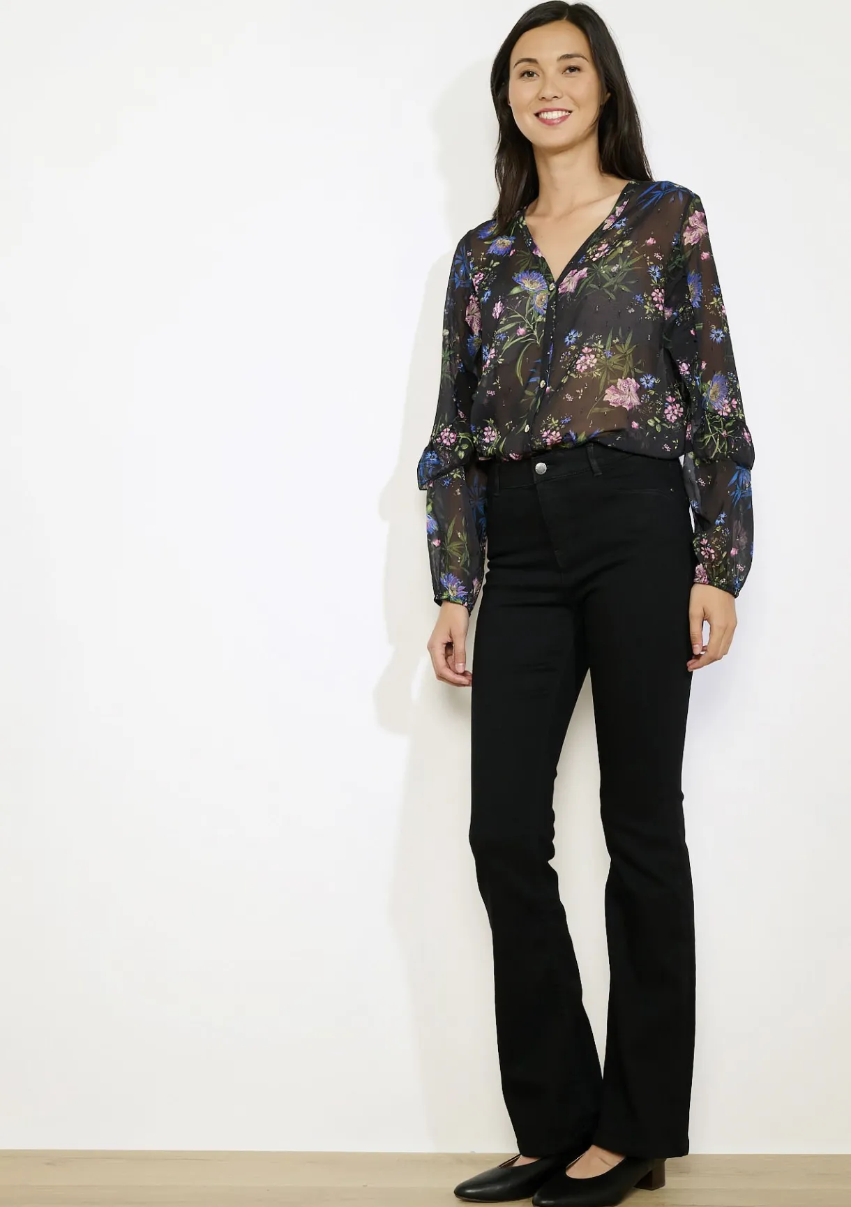 LolaLiza Bootcut jeans hoge taille- Jeans