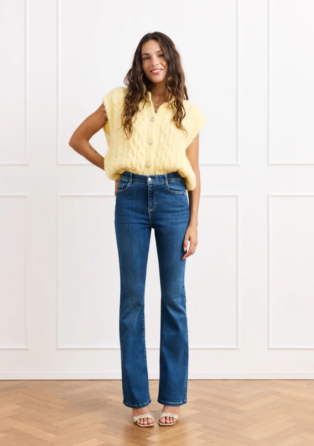 LolaLiza Bootcut jeans hoge taille- Jeans