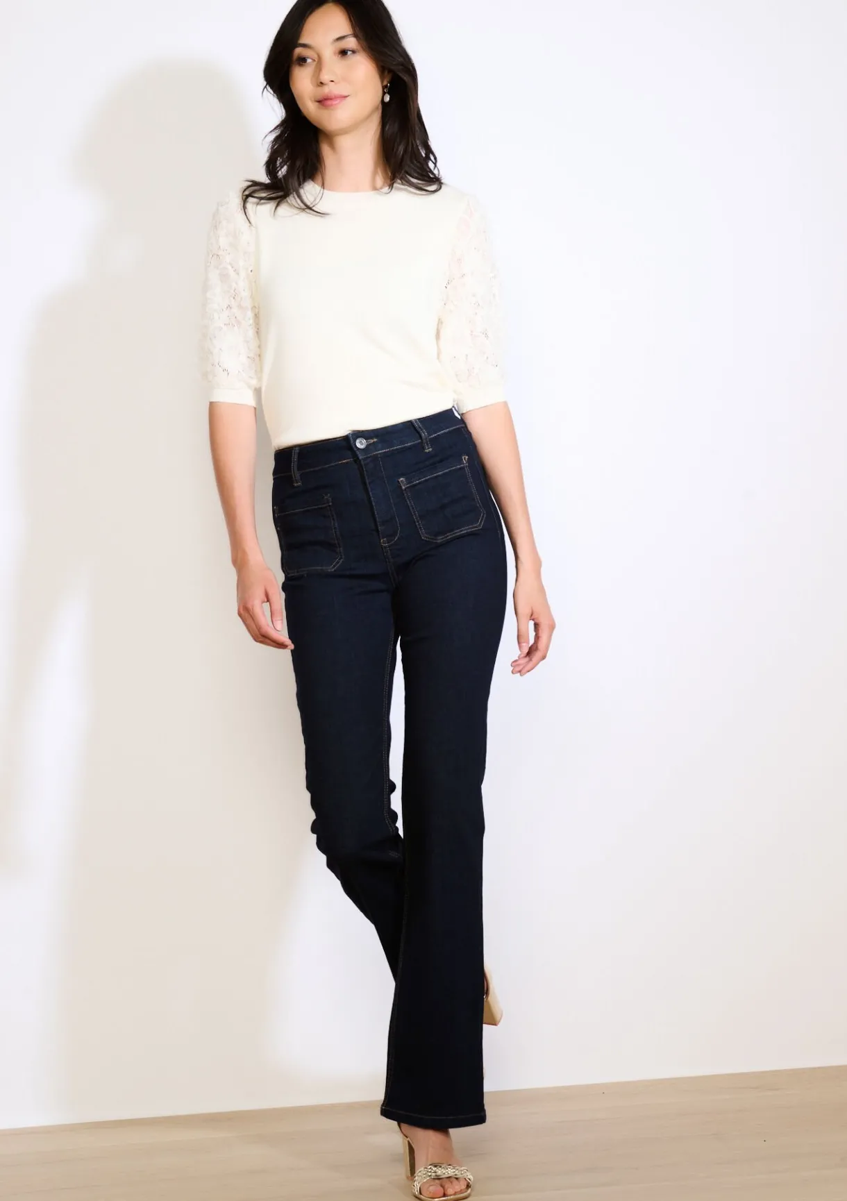 LolaLiza Bootcut jeans met elegante snit- Jeans