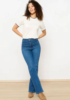LolaLiza Bootcut jeans met hoge taille- Jeans