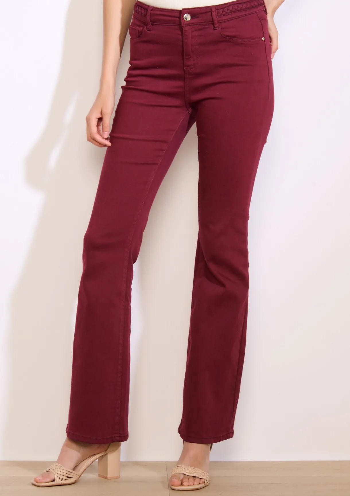 LolaLiza Bootcut jeans met hoge taille- Jeans