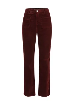 LolaLiza Bootcut ribfluwelen broek met zakken- Broeken