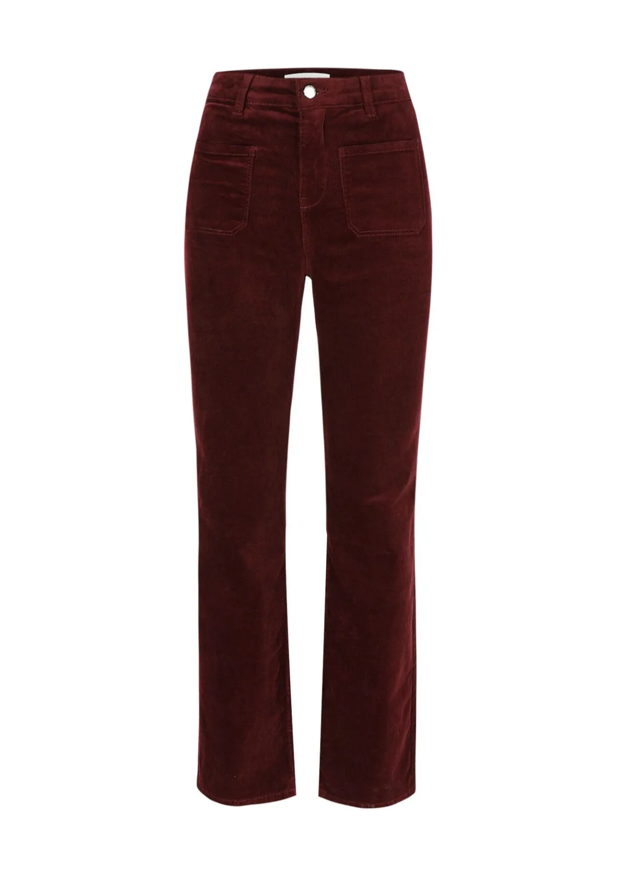 LolaLiza Bootcut ribfluwelen broek met zakken- Broeken