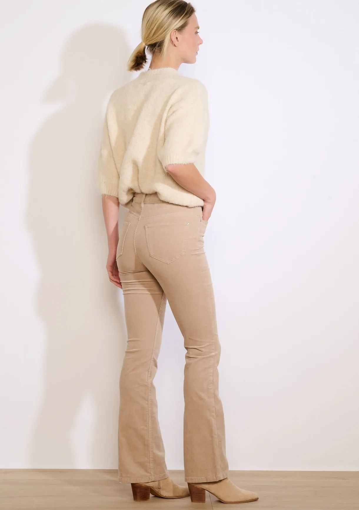 LolaLiza Bootcut ribfluwelen broek- Broeken