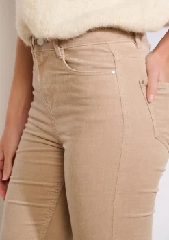 LolaLiza Bootcut ribfluwelen broek- Broeken