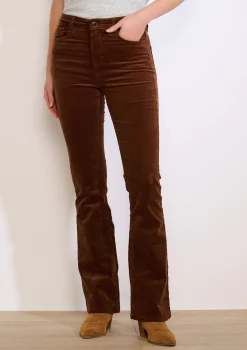 LolaLiza Bootcut ribfluwelen broek- Broeken