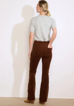 LolaLiza Bootcut ribfluwelen broek- Broeken