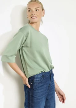 LolaLiza Boxy sweatshirt met korte mouwen- Sweats