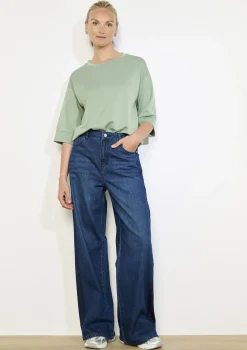 LolaLiza Boxy sweatshirt met korte mouwen- Sweats