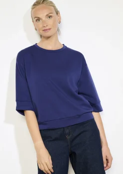 LolaLiza Boxy sweatshirt met korte mouwen- Sweats