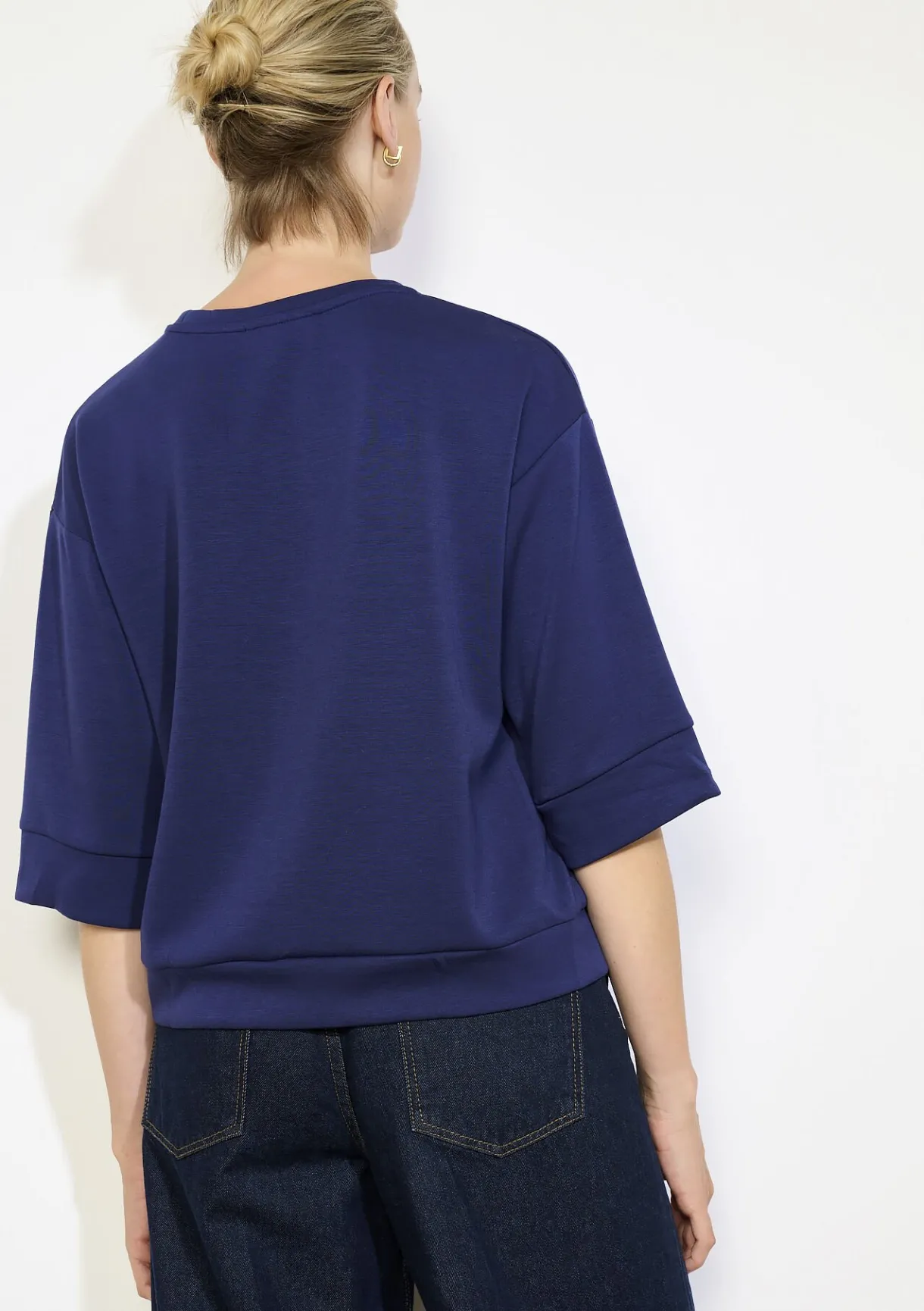 LolaLiza Boxy sweatshirt met korte mouwen- Sweats