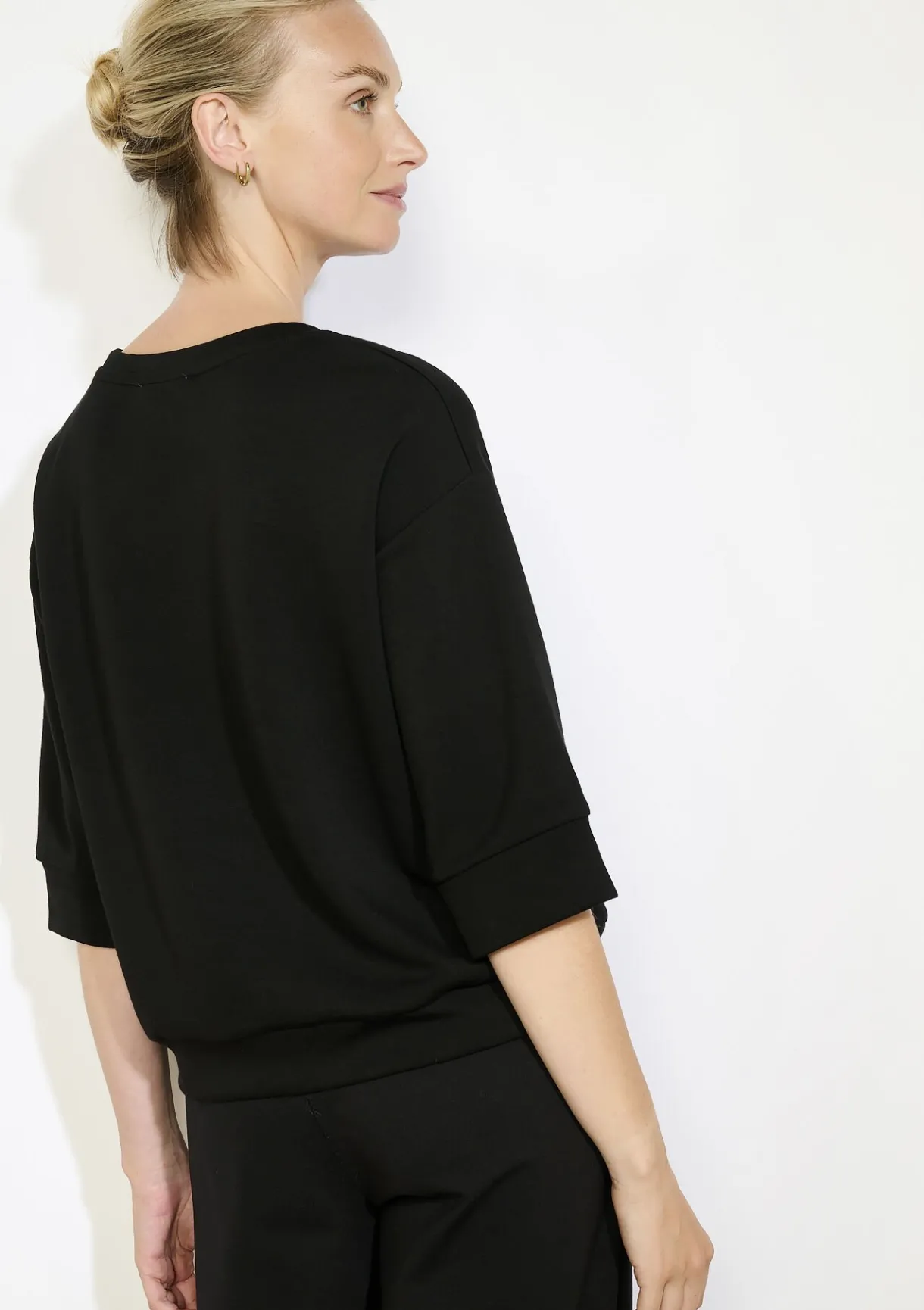 LolaLiza Boxy sweatshirt met korte mouwen- Sweats