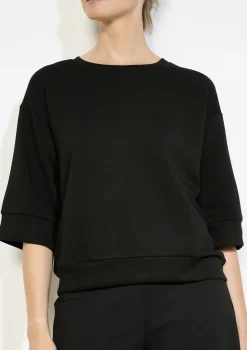 LolaLiza Boxy sweatshirt met korte mouwen- Sweats