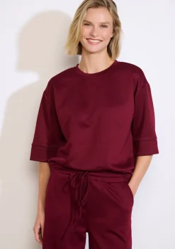 LolaLiza Boxy sweatshirt met korte mouwen- Sweats