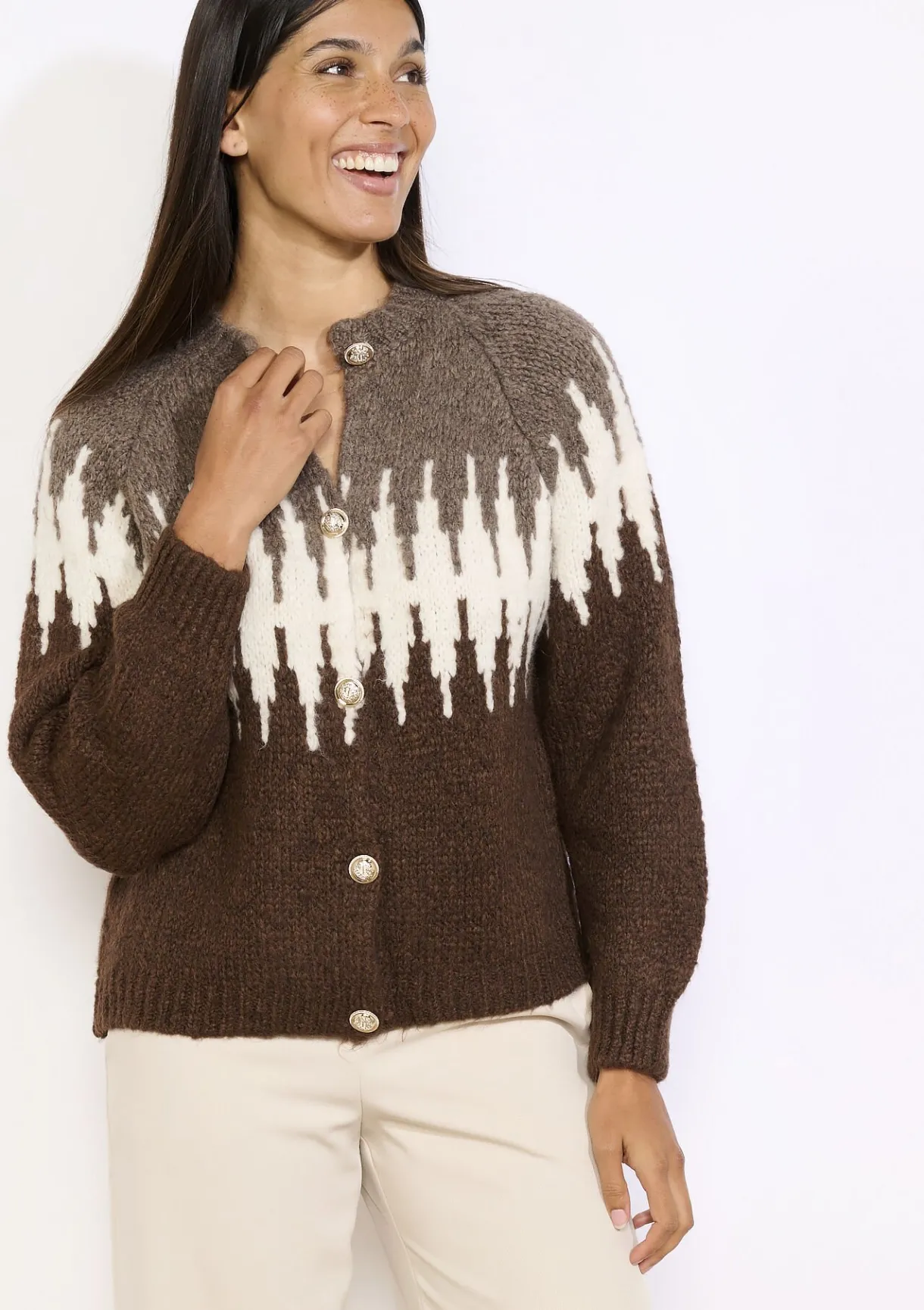 LolaLiza Cardigan met grafisch patroon- Truien En Cardigans