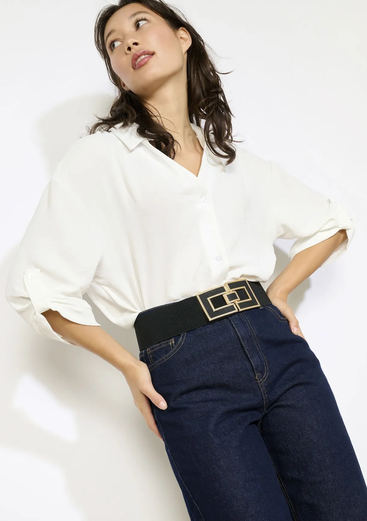 LolaLiza Ceintuur met geometrische gesp- Accessoires