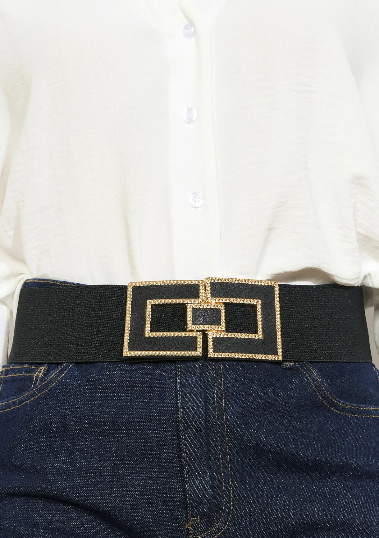 LolaLiza Ceintuur met geometrische gesp- Accessoires