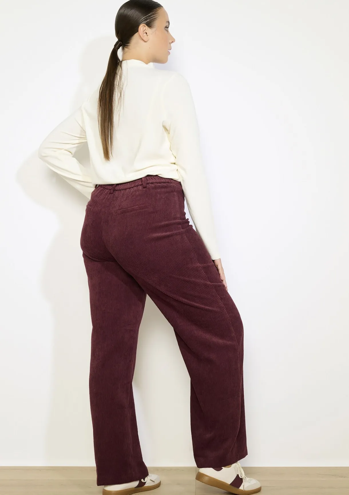 LolaLiza Corduroy broek met elastiek- Co-Ord Sets|Broeken