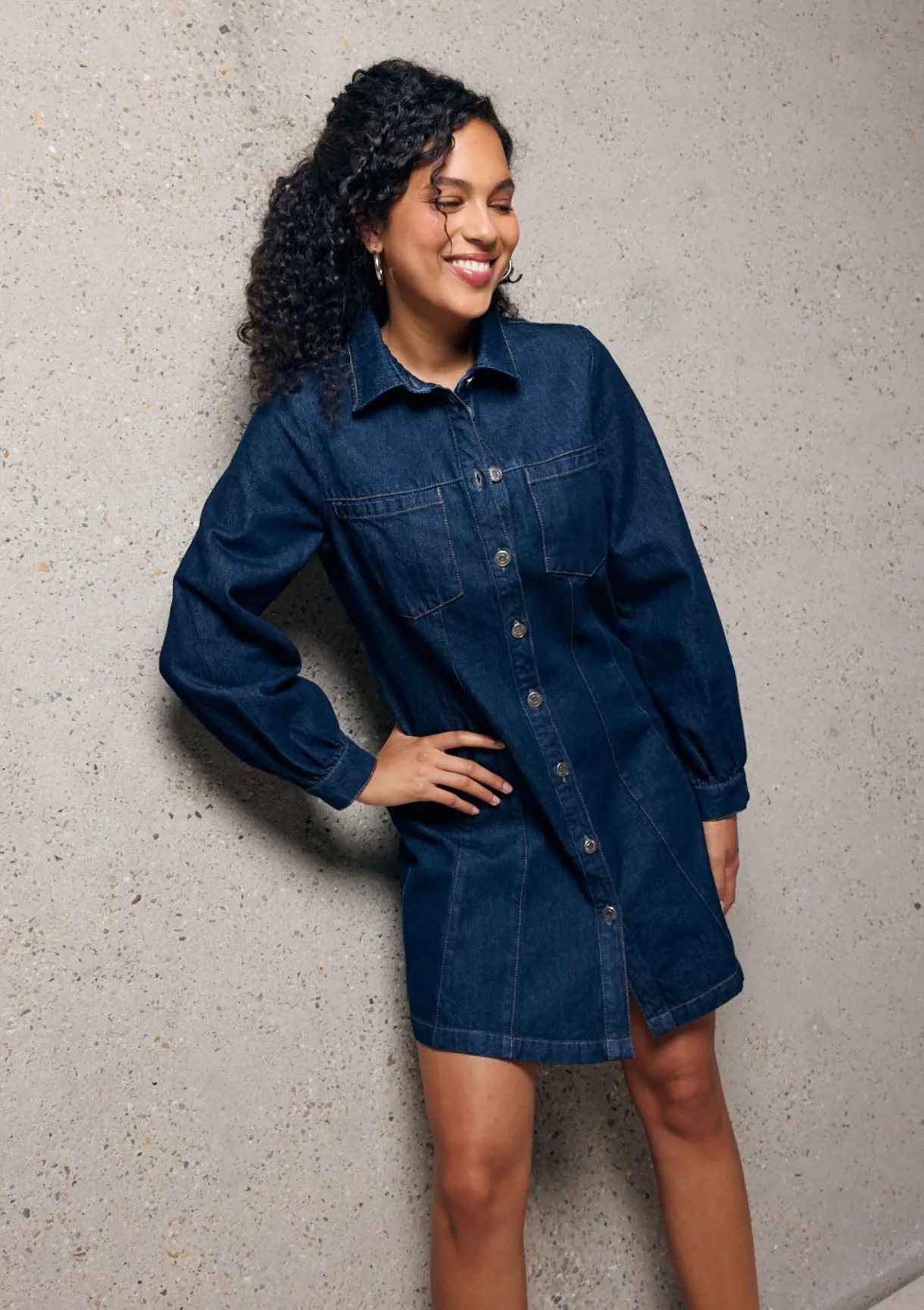 LolaLiza Denim overhemdjurk- Jurken