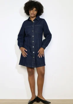LolaLiza Denim overhemdjurk- Jurken