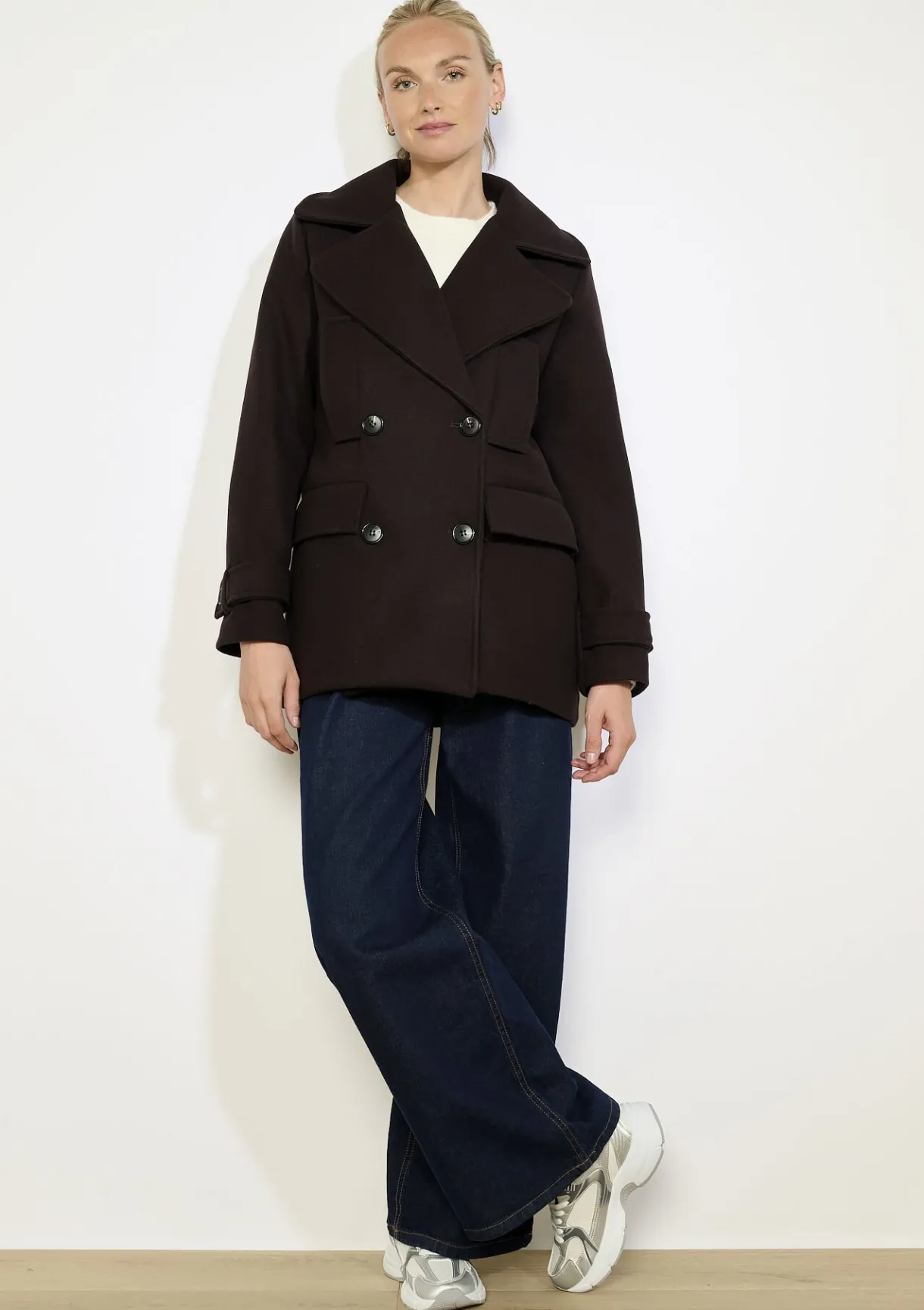 LolaLiza Double-breasted mantel- Mantels En Jassen