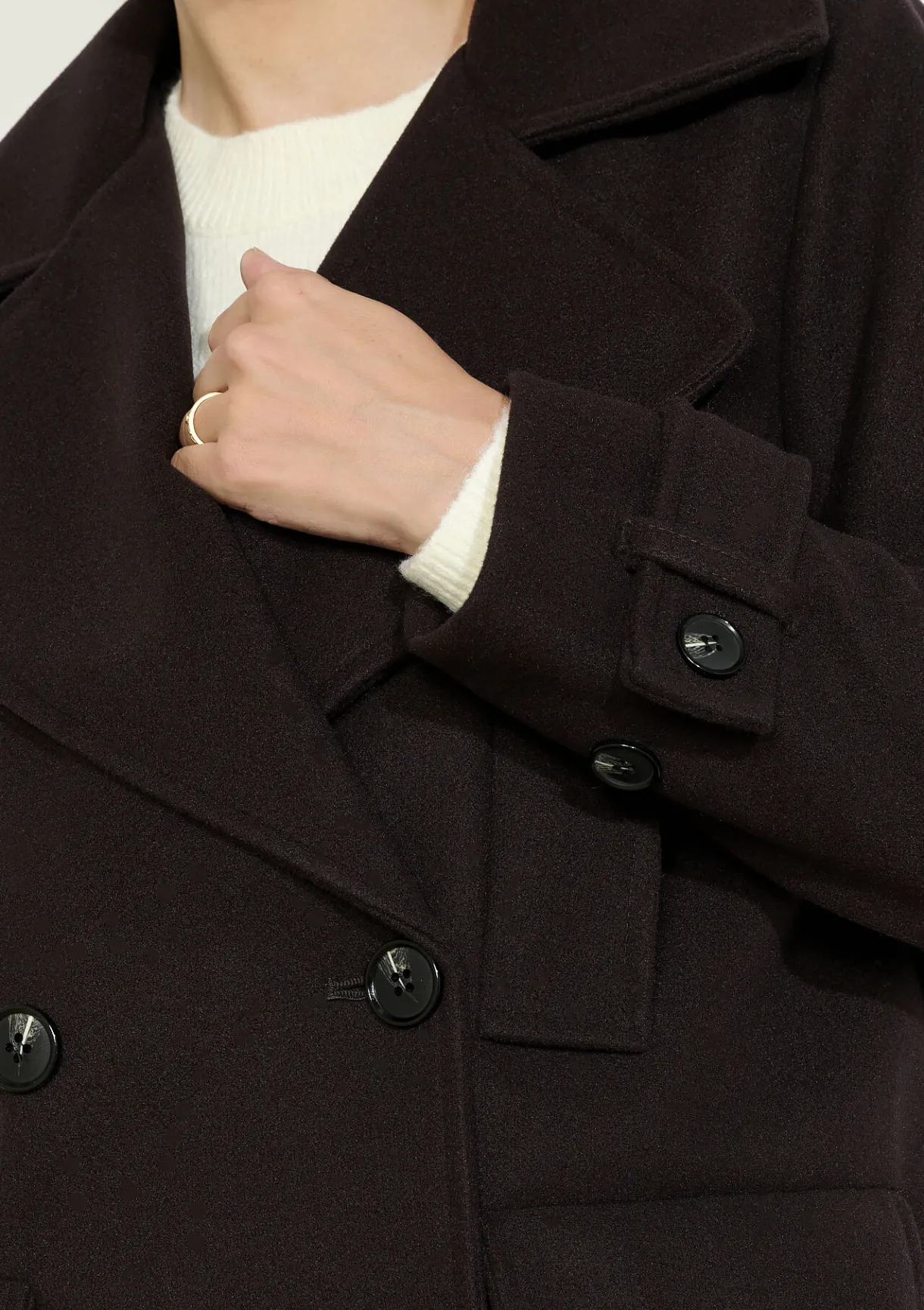 LolaLiza Double-breasted mantel- Mantels En Jassen