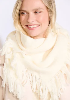 LolaLiza Driehoekige franjesjaal- Accessoires