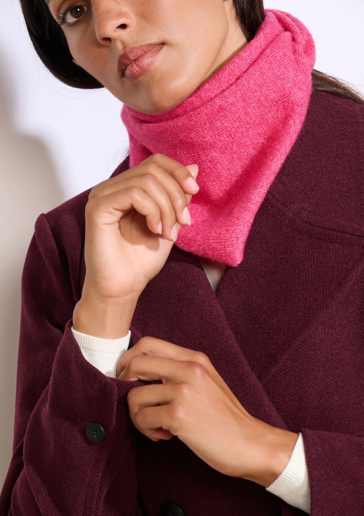 LolaLiza Driehoekige sjaal met wol en viscose- Accessoires