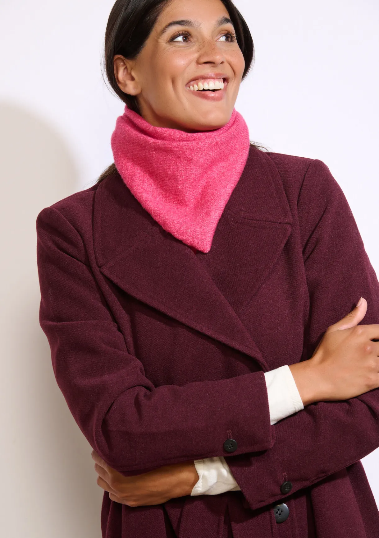 LolaLiza Driehoekige sjaal met wol en viscose- Accessoires