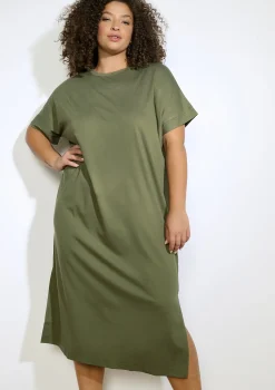 LolaLiza Effen midi-jurk- Jurken