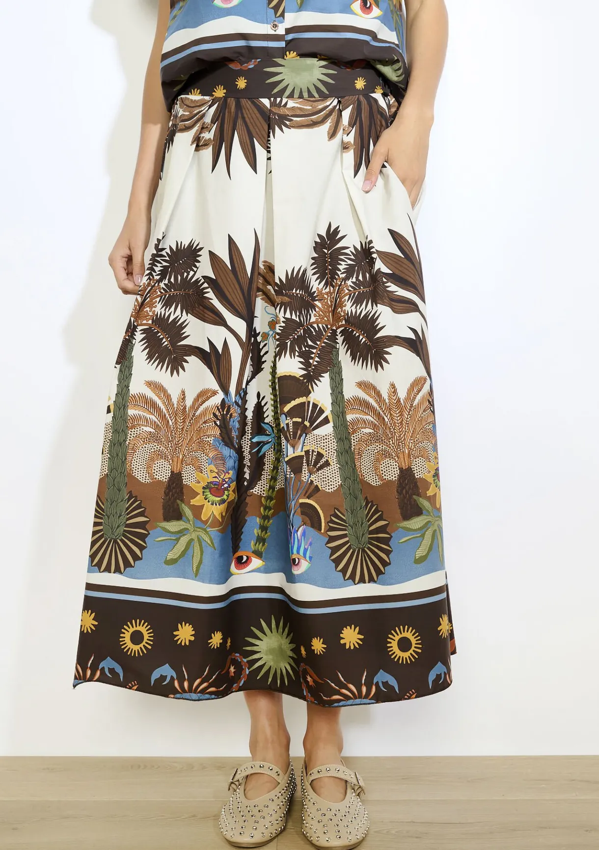 LolaLiza Elegante rok met print- Rokken|Co-Ord Sets