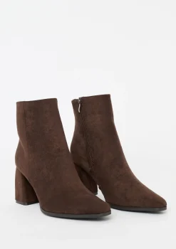 LolaLiza Enkellaarsjes in suèdelook- Schoenen