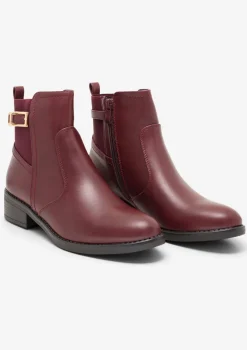 LolaLiza Enkellaarzen met gouden gesp- Schoenen